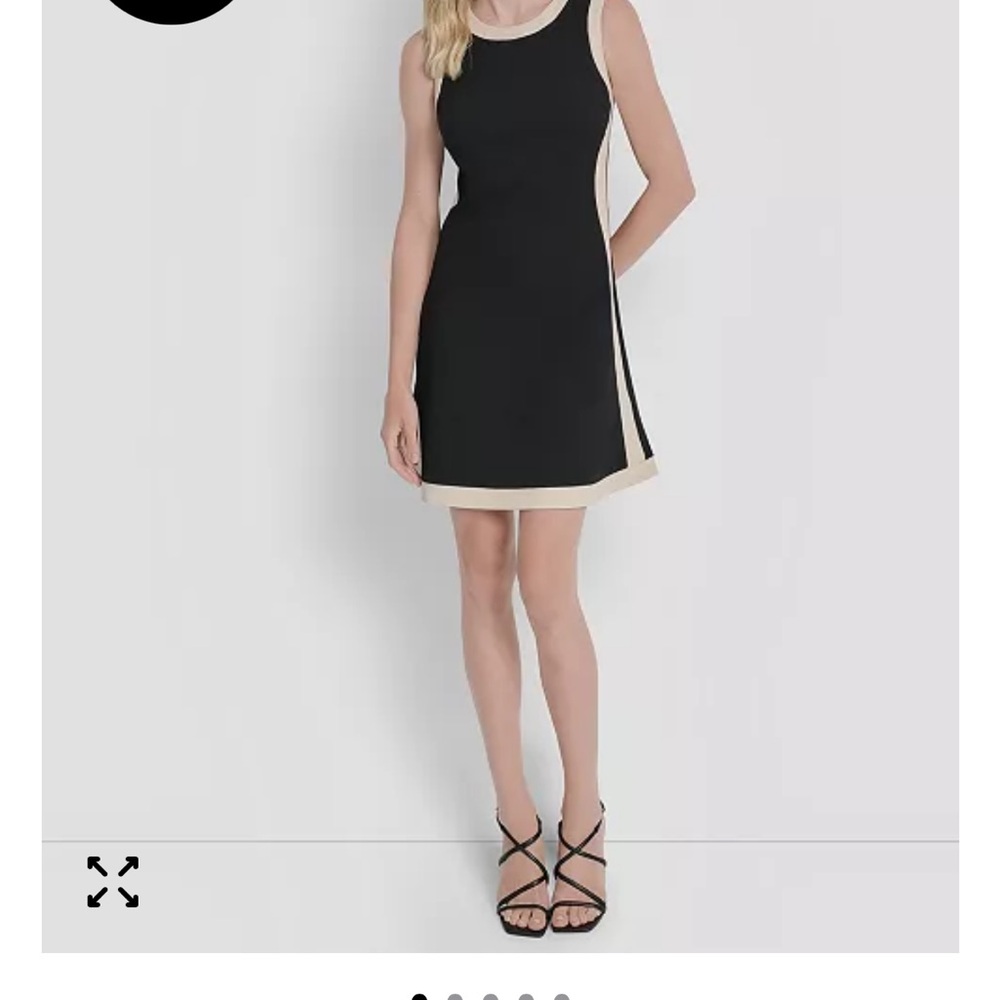 DKNY Sleeveless Color Blocked Mini Dress